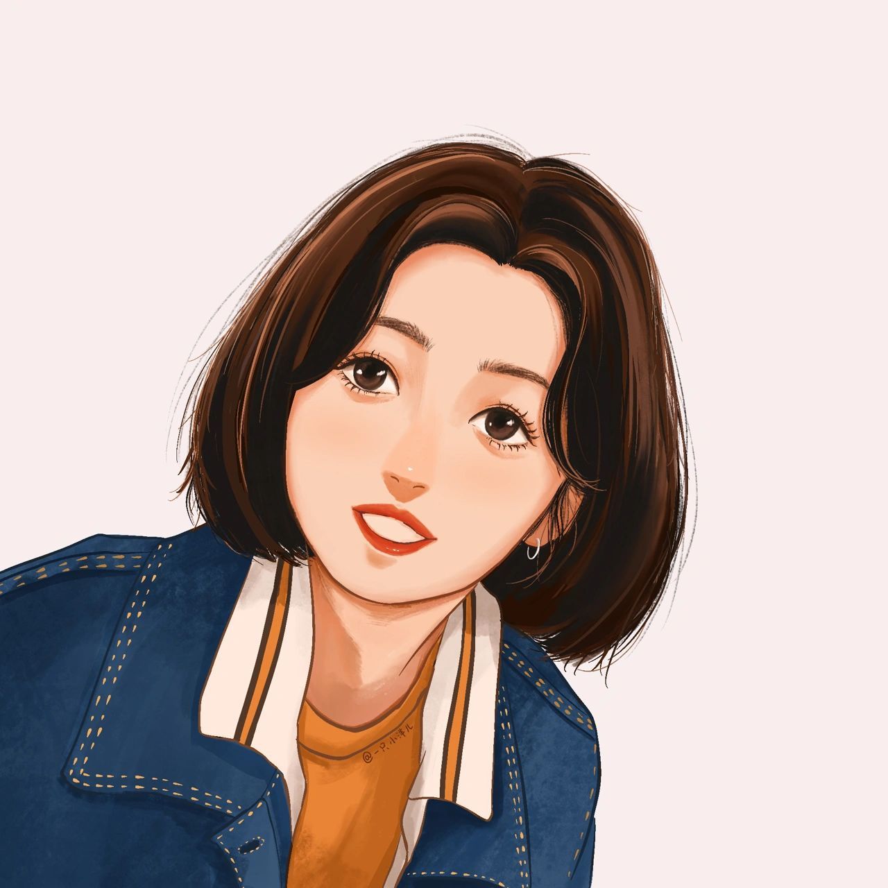 张子枫  手绘头像 绘画日常 原来少女感和少年感并不冲突,真的好喜欢