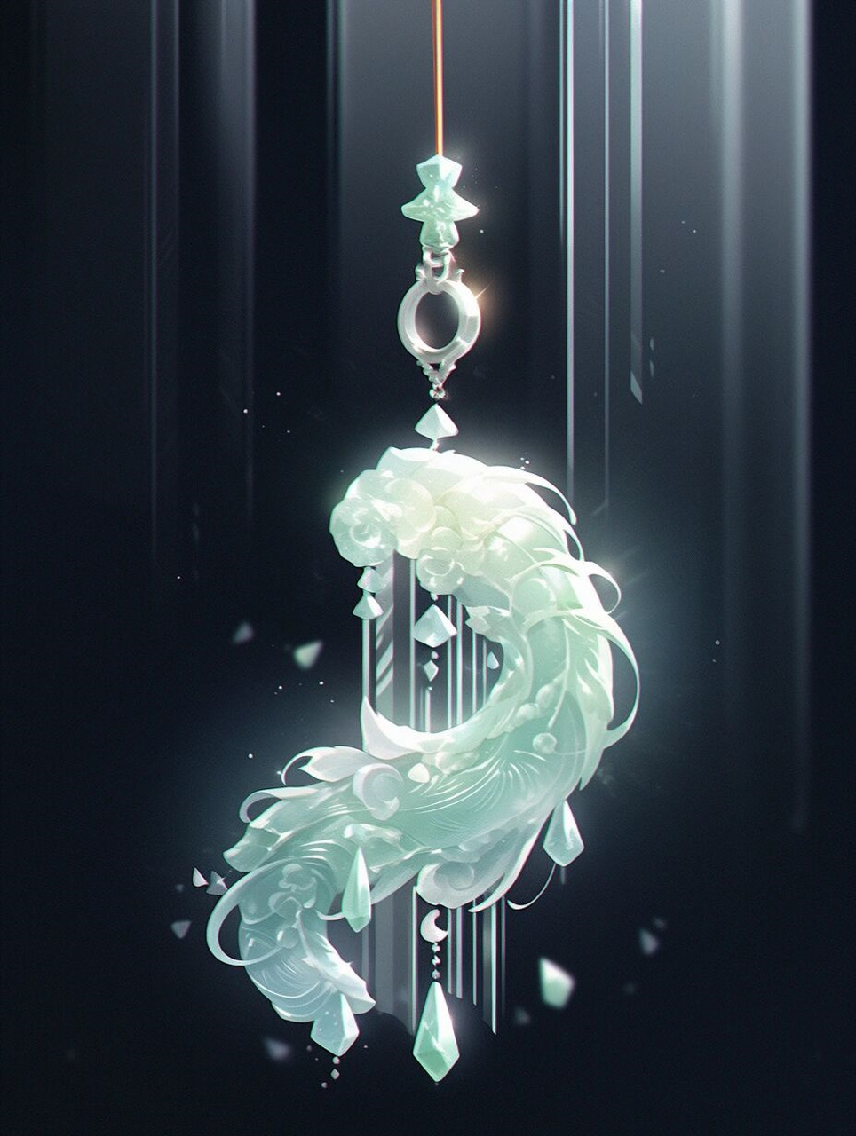 仙侠武器|听雪寒玉  听雪寒玉: 外观:一枚圆形玉佩,约一寸见方,玉质