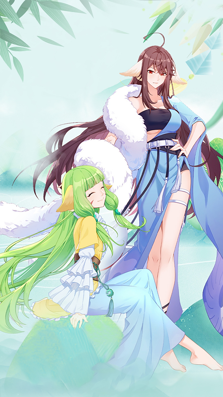 动漫年度大赏# #狐妖小红娘#  涂山雅雅&涂山容容壁纸