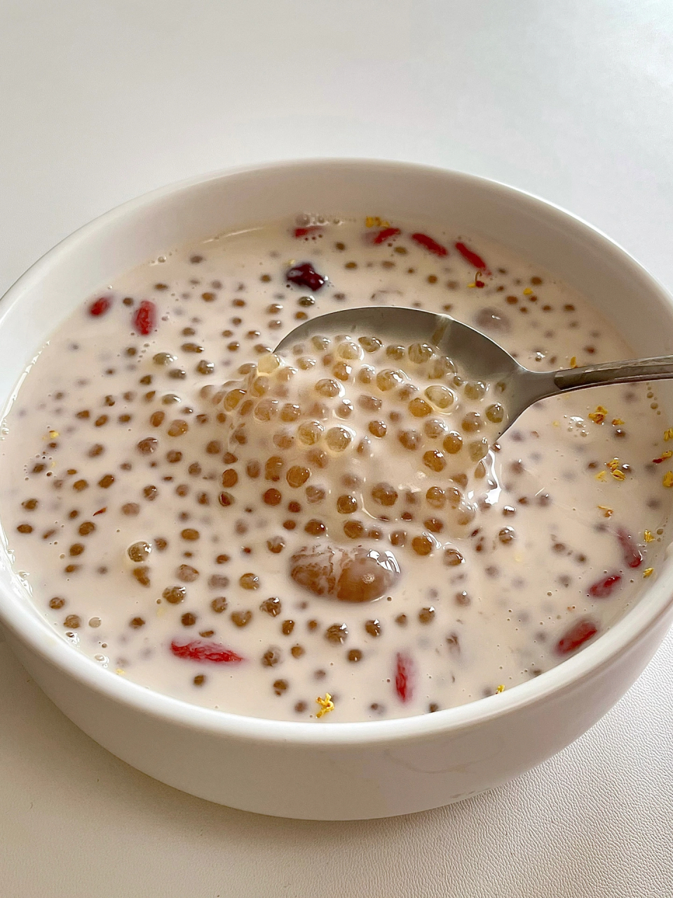 这个红枣牛奶西米露好喝到破防[思考] 奶香浓郁!q弹爽口!