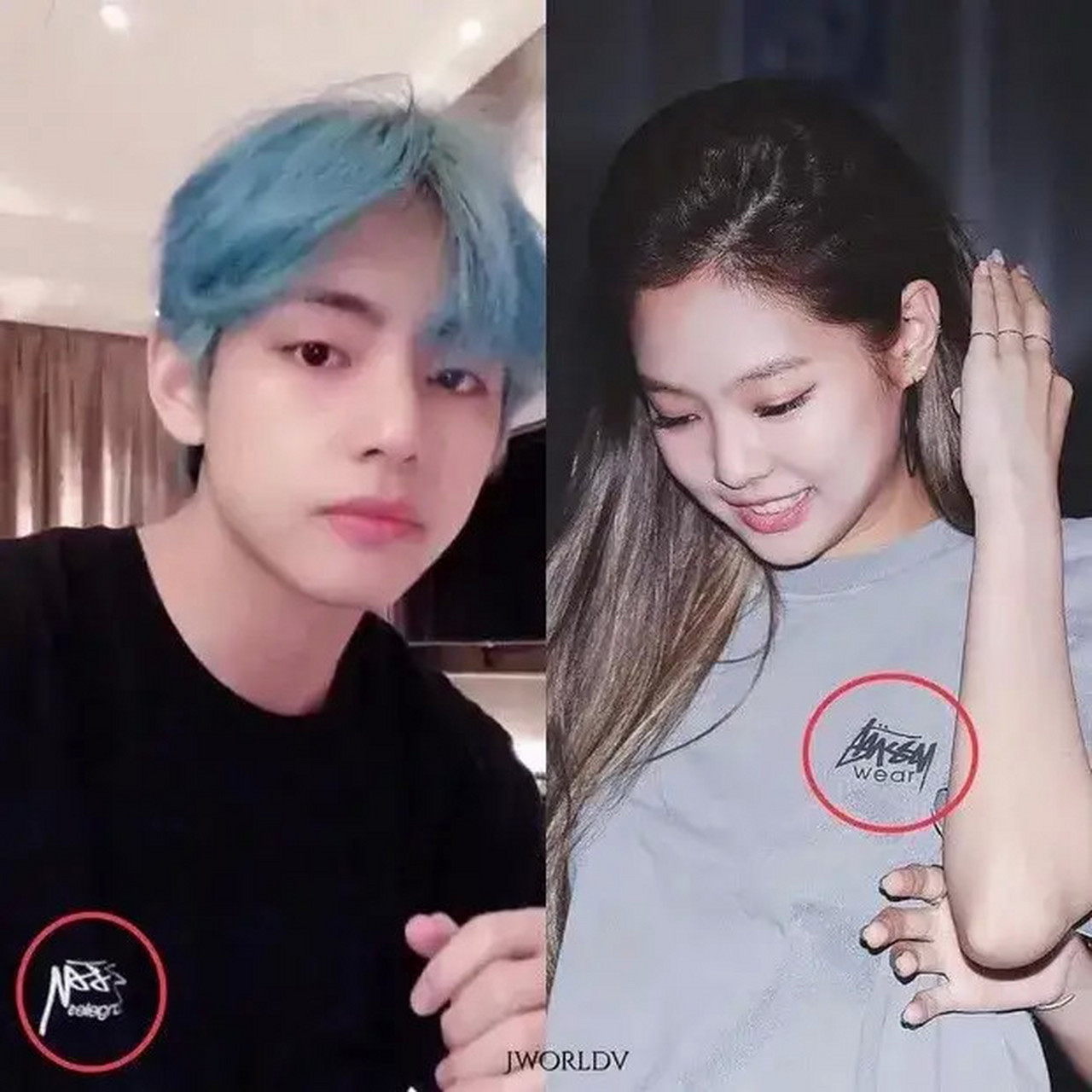 金南俊也不藏着掖着了 在ins发了两张鹦鹉亲密图内涵金泰亨jennie