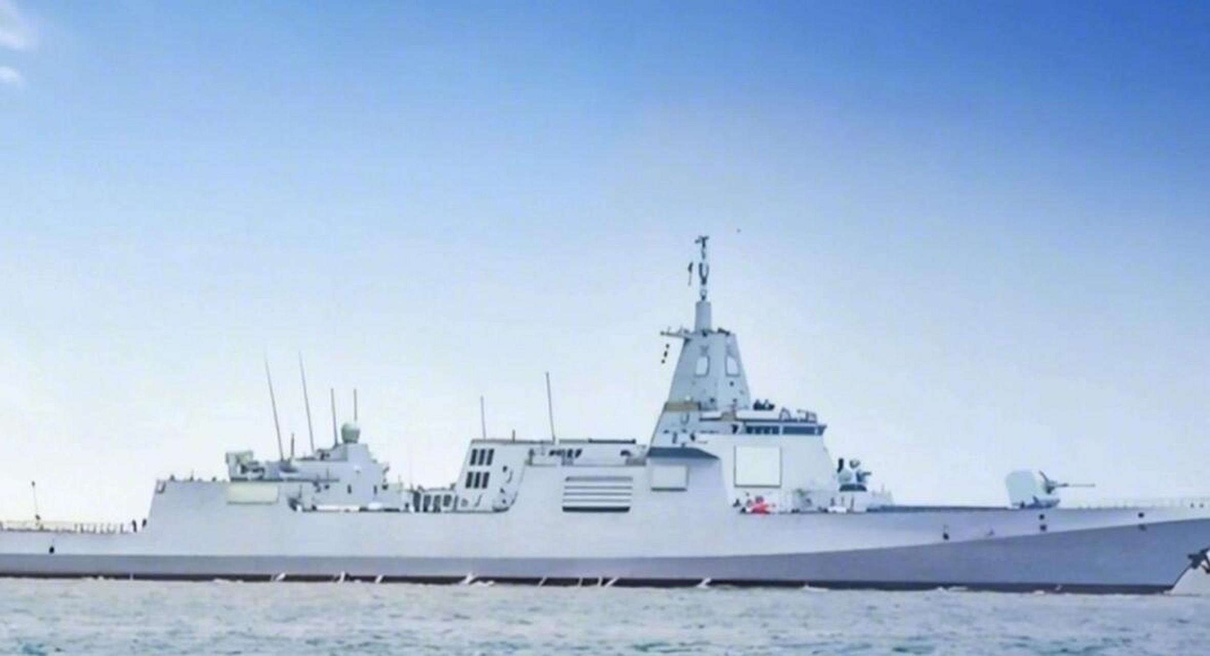 057驱逐舰堆满先进科技武器.