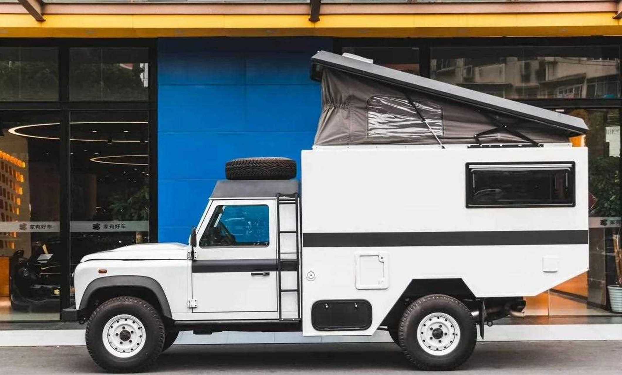 全新路虎卫士旅居版房车,越野 露营首选,国五排放,浙江牌,蓝牌c1驾照