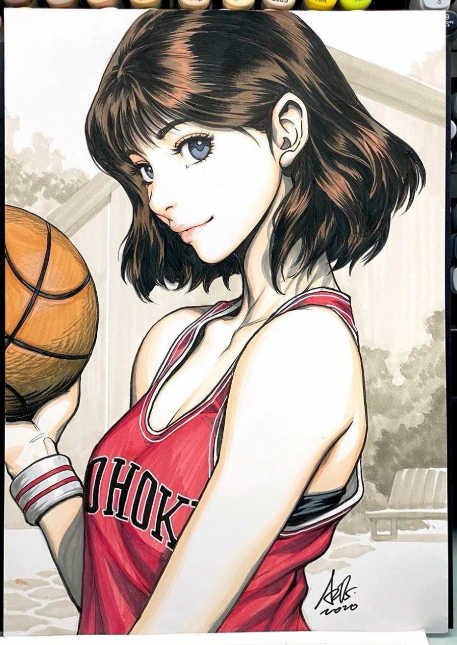 新加坡画师 artgerm 马克笔作品. 大头图