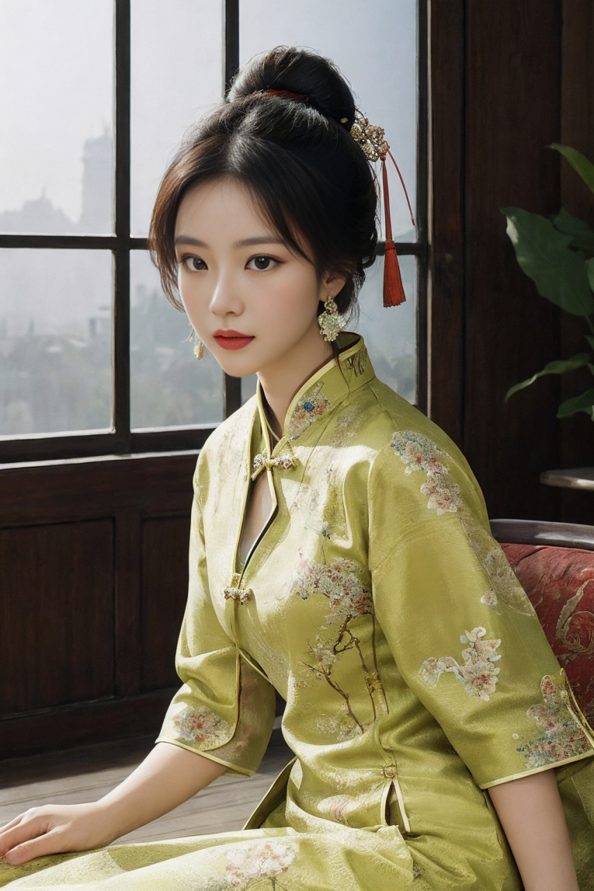 优雅气质的旗袍美女#旗袍# #旗袍写真# #旗袍美女
