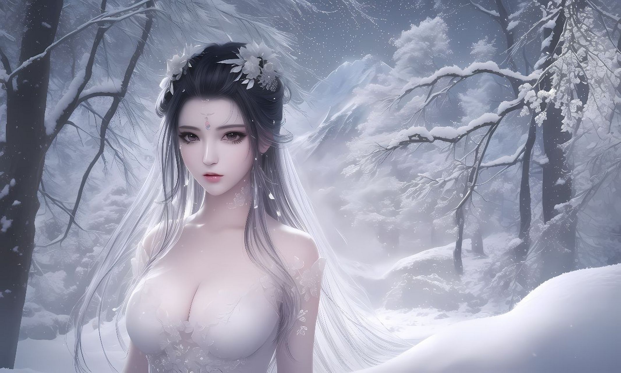 静谧佳人 古风美女 高清壁纸 国漫女神