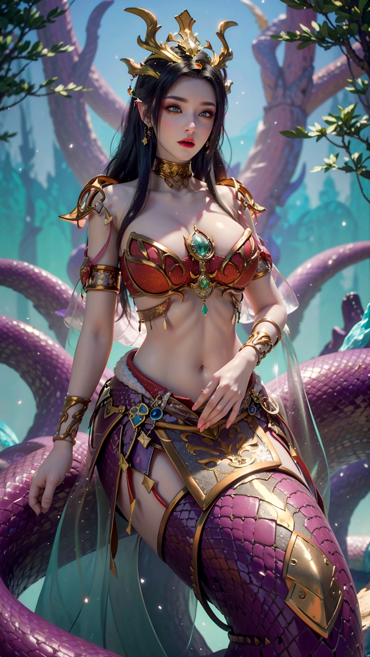 这个蛇女是谁,有人认识吗#美杜莎