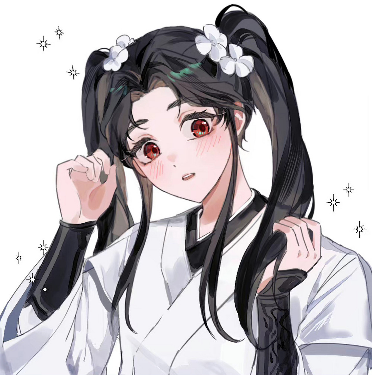 双马尾的冰妹真的太可爱了