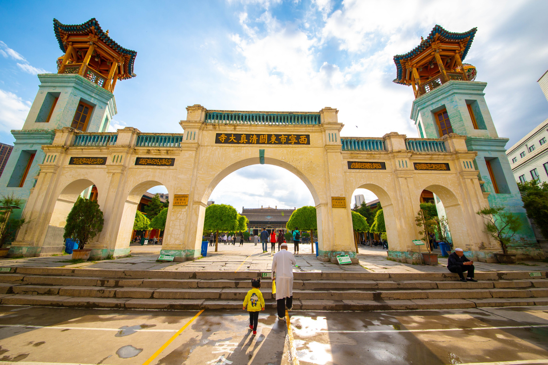 西宁市东关清真大寺,是青海西宁古城的著名建筑,西北地区著名的四大