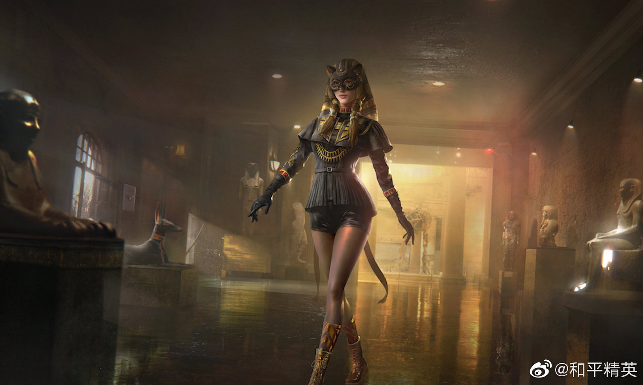 和平精英新皮肤"沙漠守护者",设计灵感源于大都会艺术博物馆埃及馆的