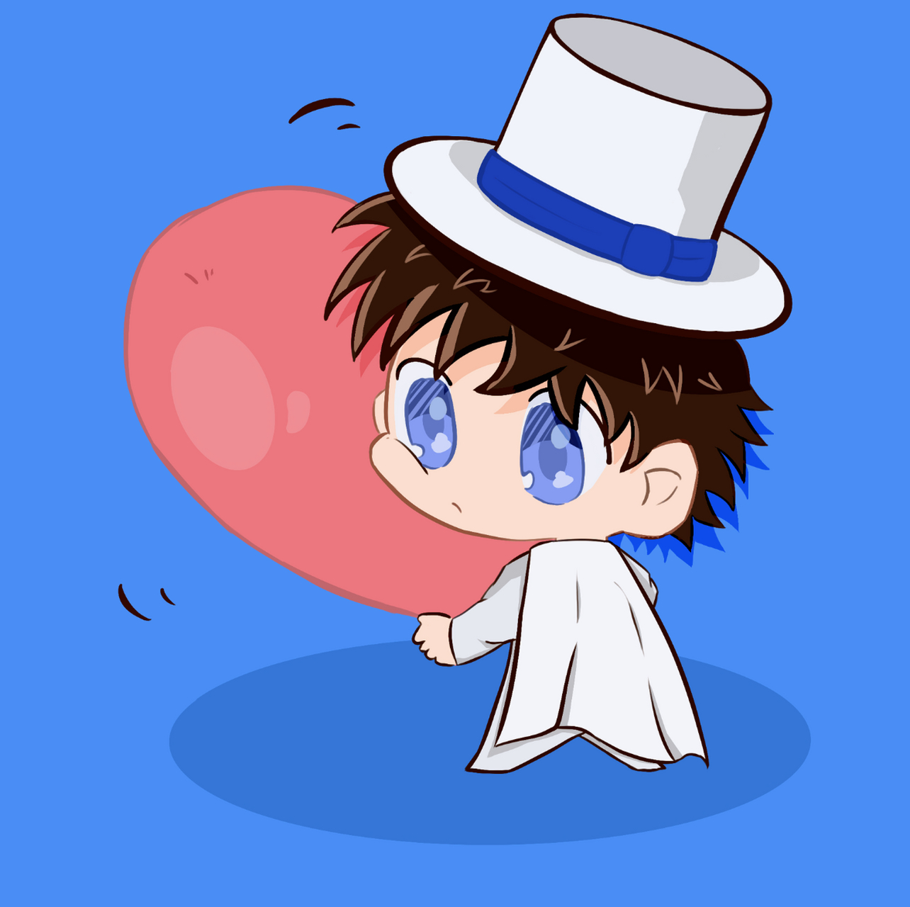 (纯爱头像推荐)"工藤新一,怪盗基德向你发射了无数爱的小心心,请你