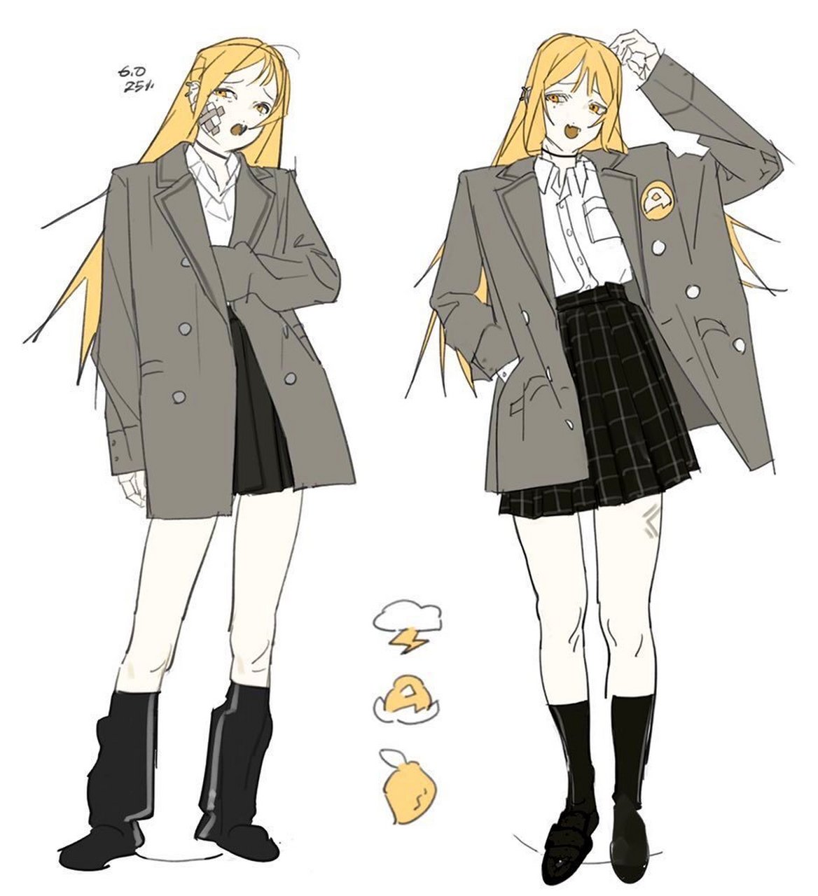 校服绘制素材[星星] artist:1418191715 twi:qqjnr   #插画