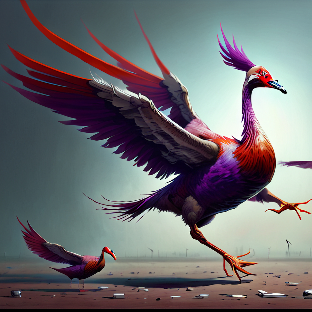 赤鸡紫鹅飞无穷,摄虐缚崇送北酆.典雅,画风,恬淡#百度ai绘图黑科技