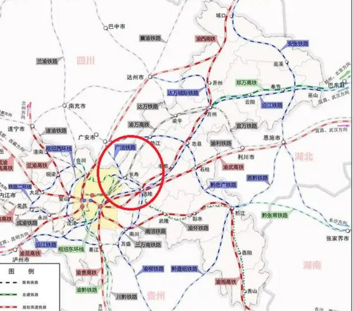 期盼已久,重庆启动广涪柳铁路预可行性研究,广涪柳铁路"川渝段"预可行