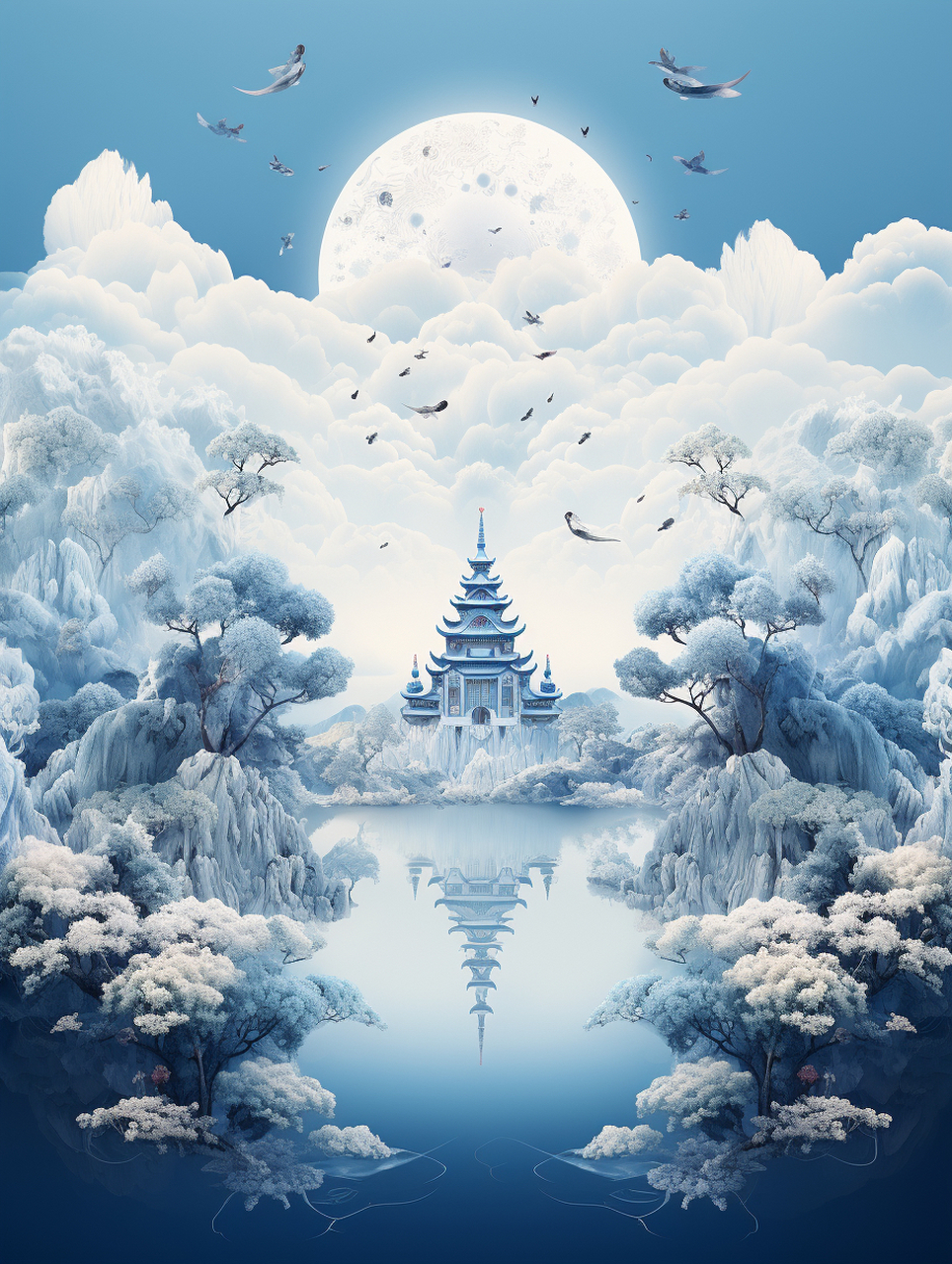 仙气十足的风景图!#ai绘画