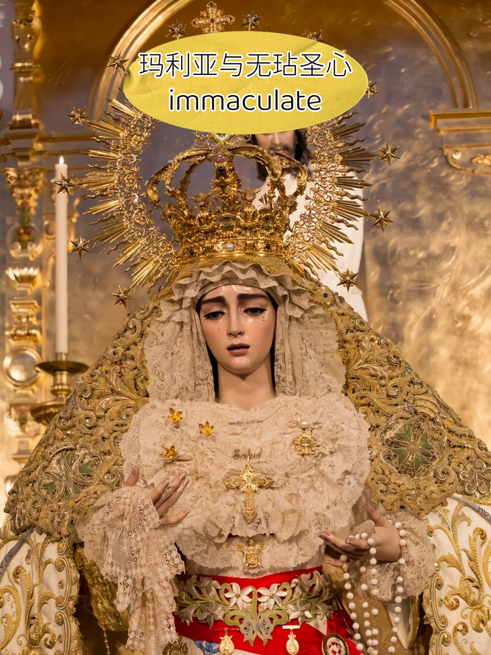 玛利亚与无玷圣心 immaculate  痛苦圣母 our lady of sorrows,又称七
