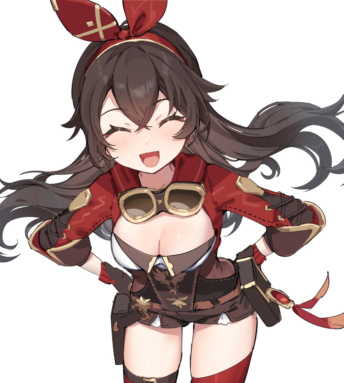 原神 安柏 侦查骑士 震撼登场 这笑容太阳光 都不好意思涩涩了