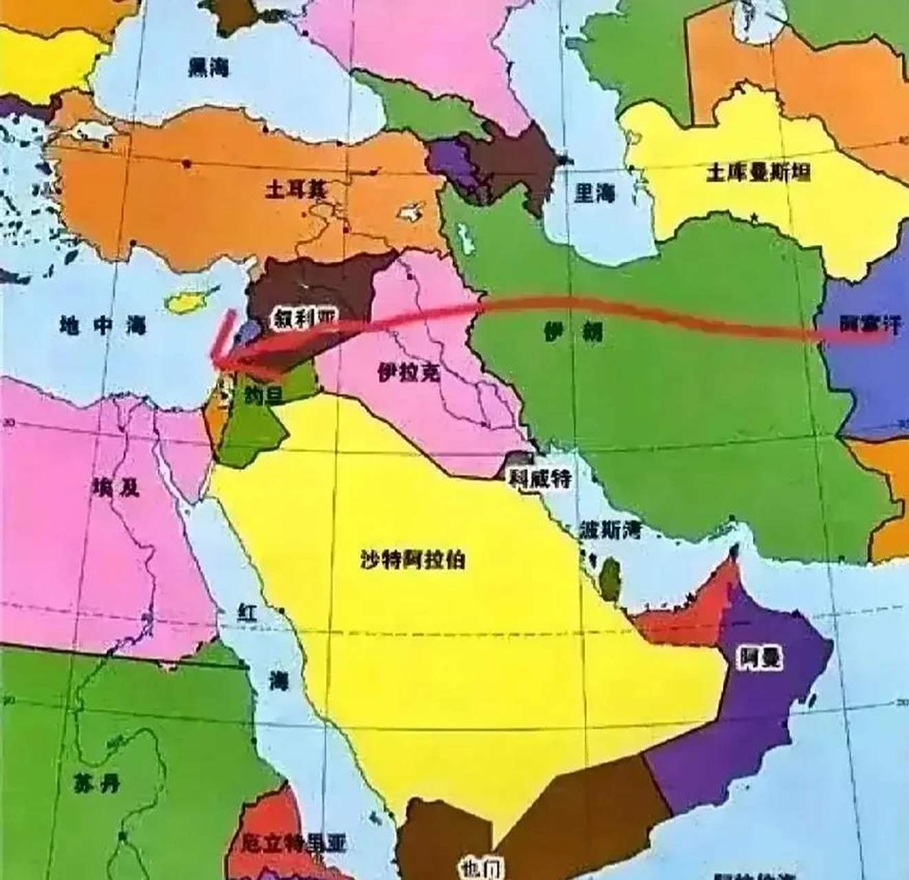 阿富汗将计划途经伊朗,伊拉克,叙利亚进入约旦河西岸与以色列交战,于