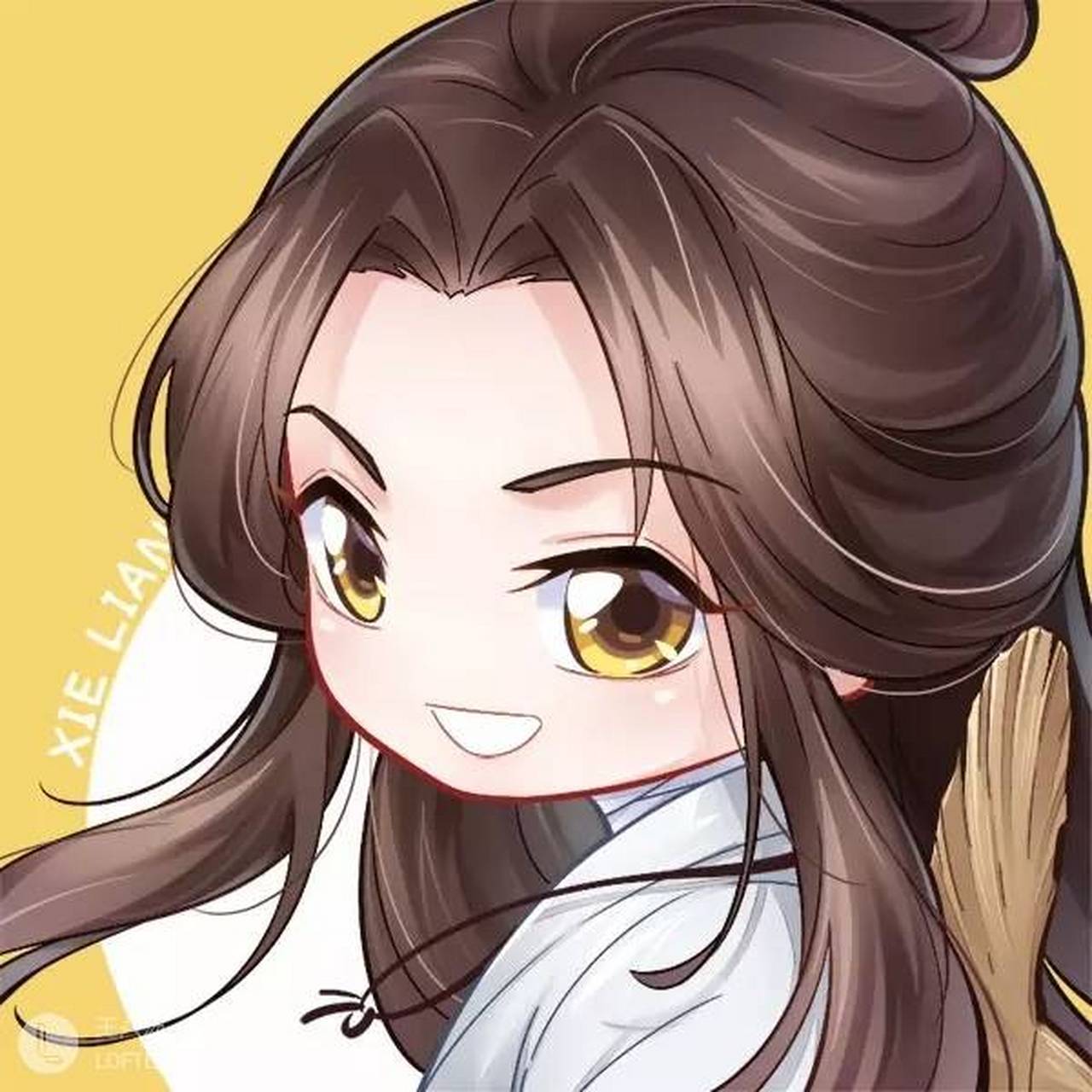 天官赐福#天官赐福q版 好久没法情侣头像了,因为还要配上画师们