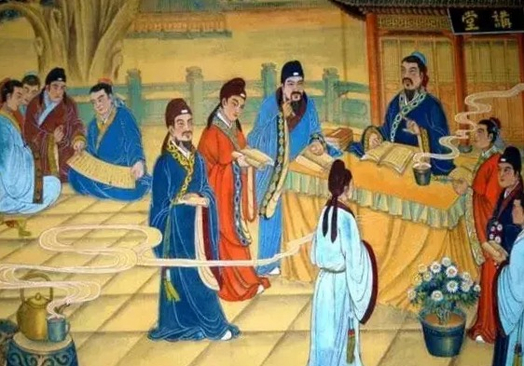 唐代的时候,一个男人扛着一捆柴火来到皇宫面前,要见皇上.