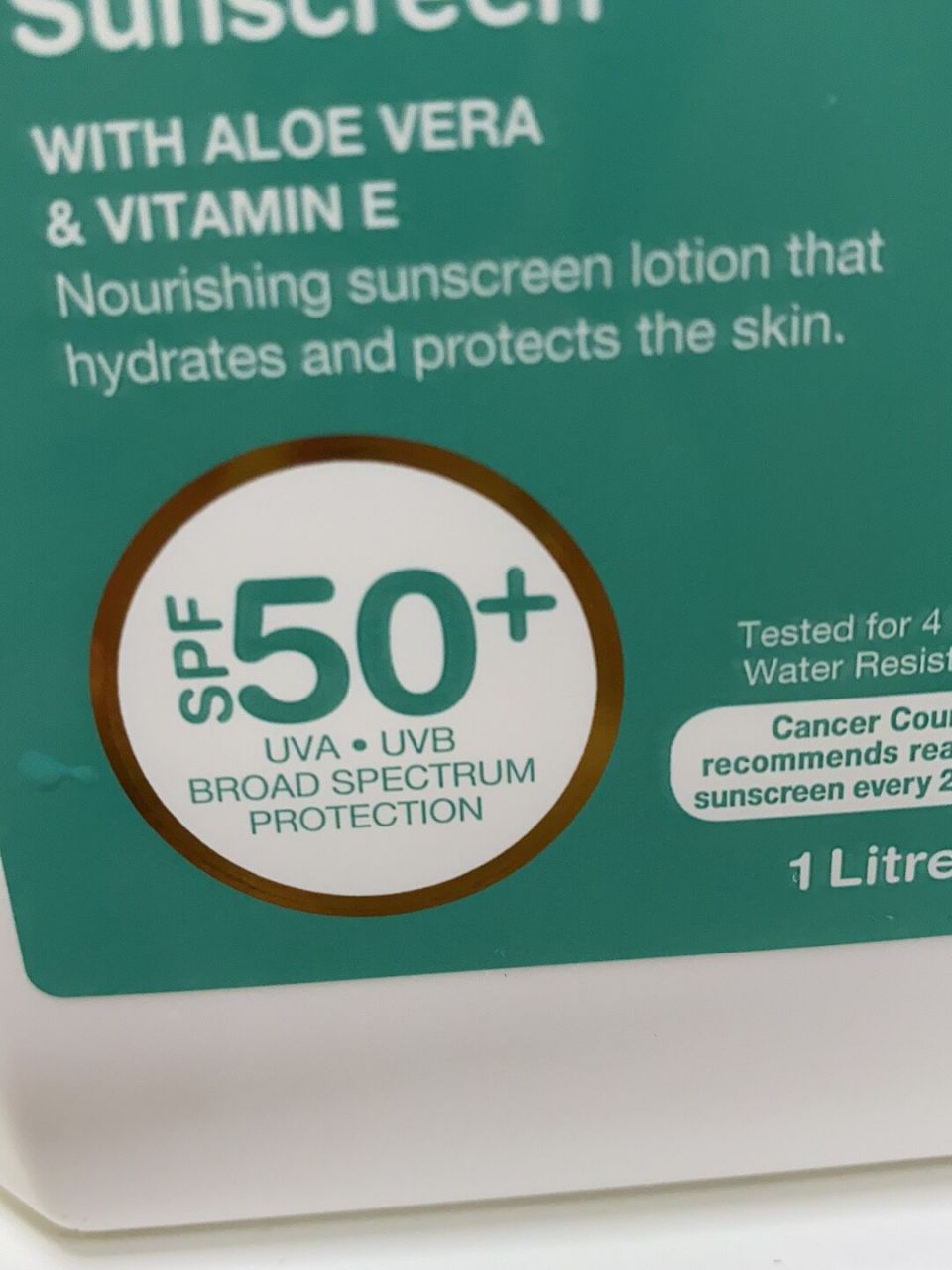 澳洲cancer council保湿防晒霜芦荟防晒 心心念念的一大桶防晒终于到