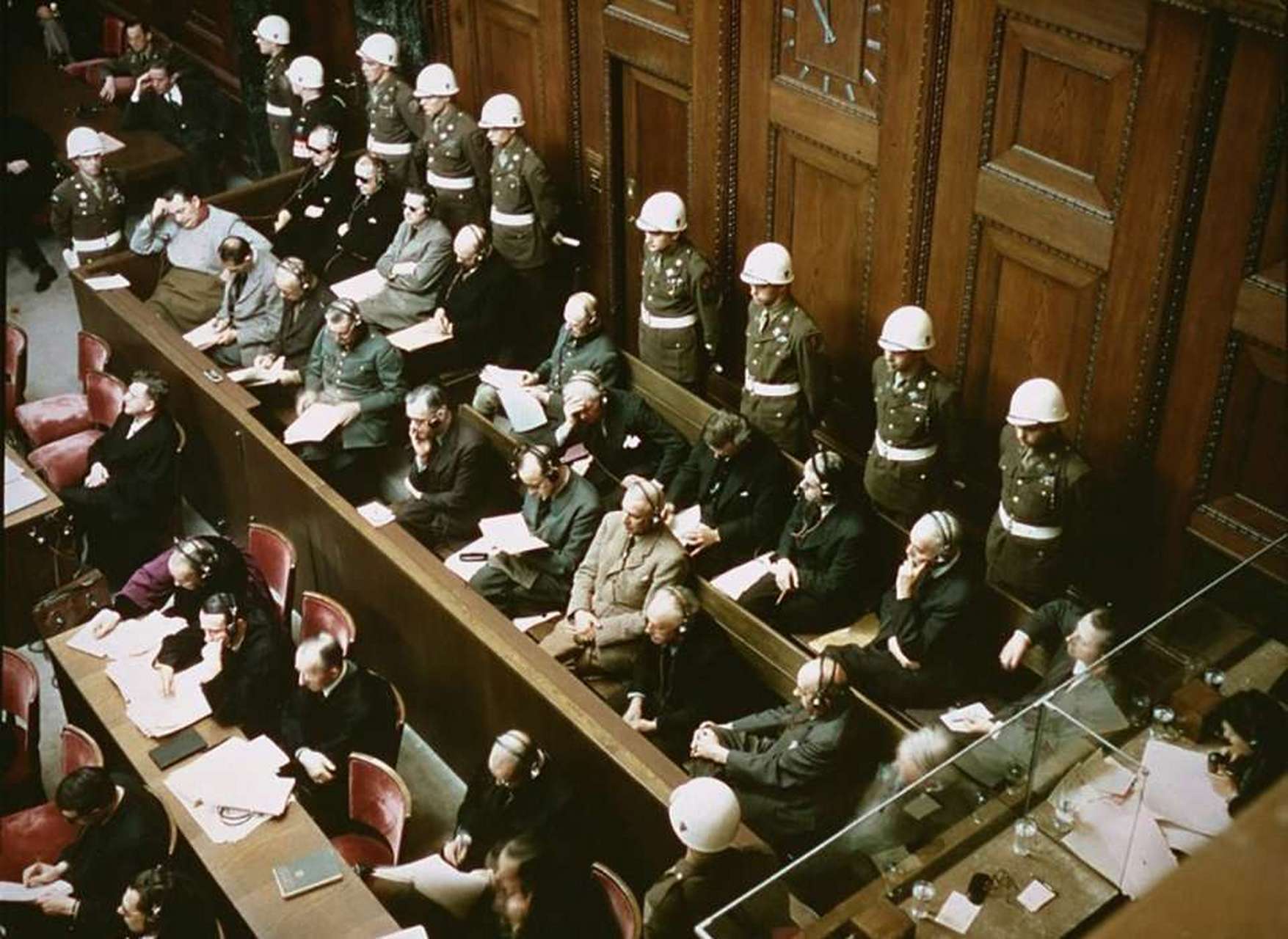 1945年,纳粹德国战败后,盟军在纽伦堡对战犯进行了审判.