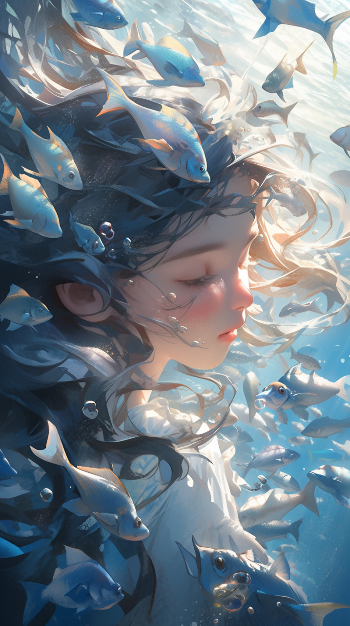 深海 #手机壁纸# #美女# #二次元#  #二次元美图