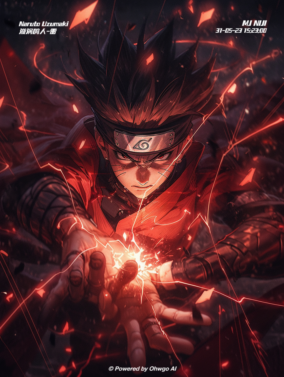 ai绘画之火影-鸣人#ai绘画# #火影忍者