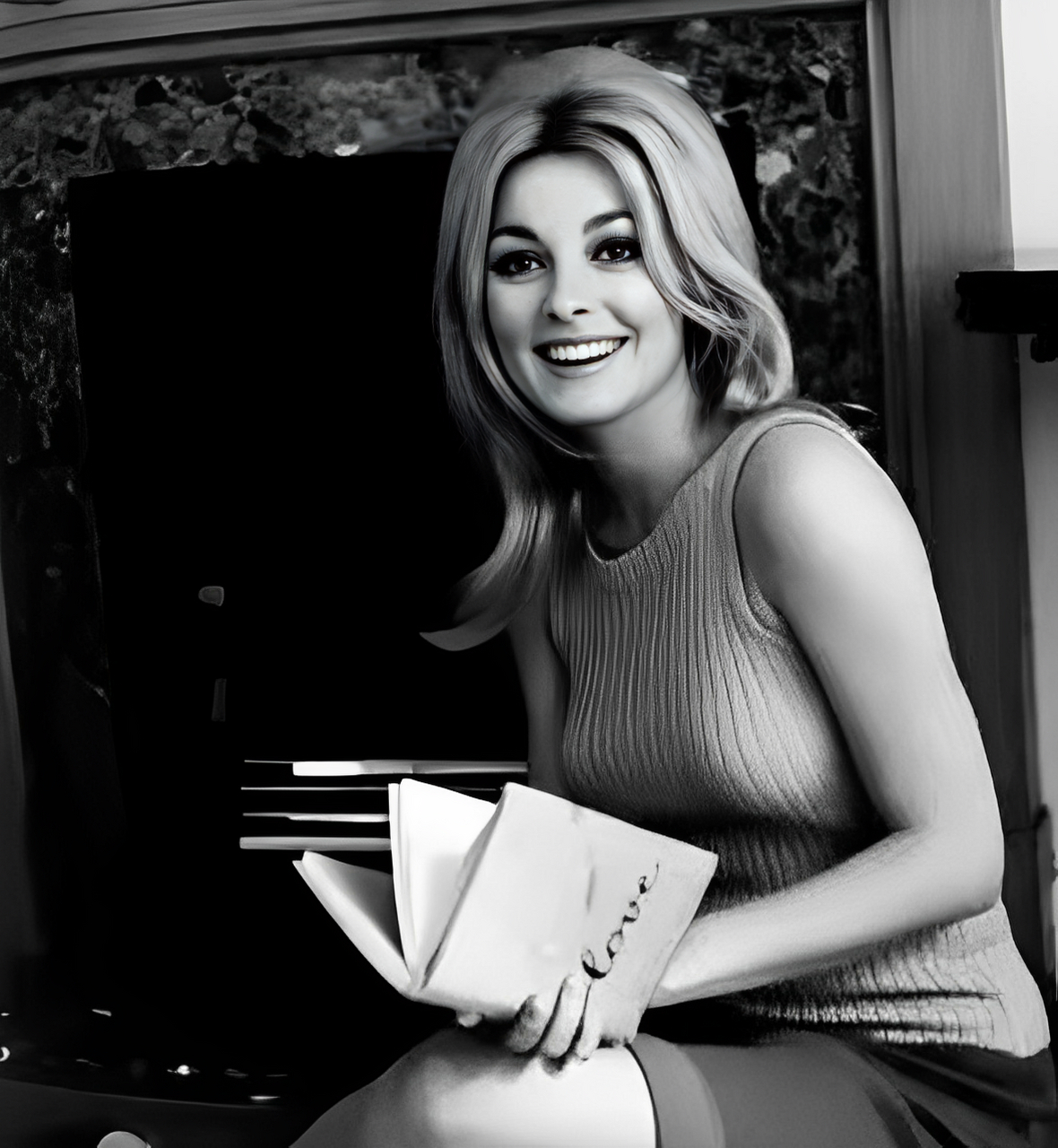 1968年,美女·明星和莎伦·塔特从李小龙那里学到了功夫,李小龙戴着