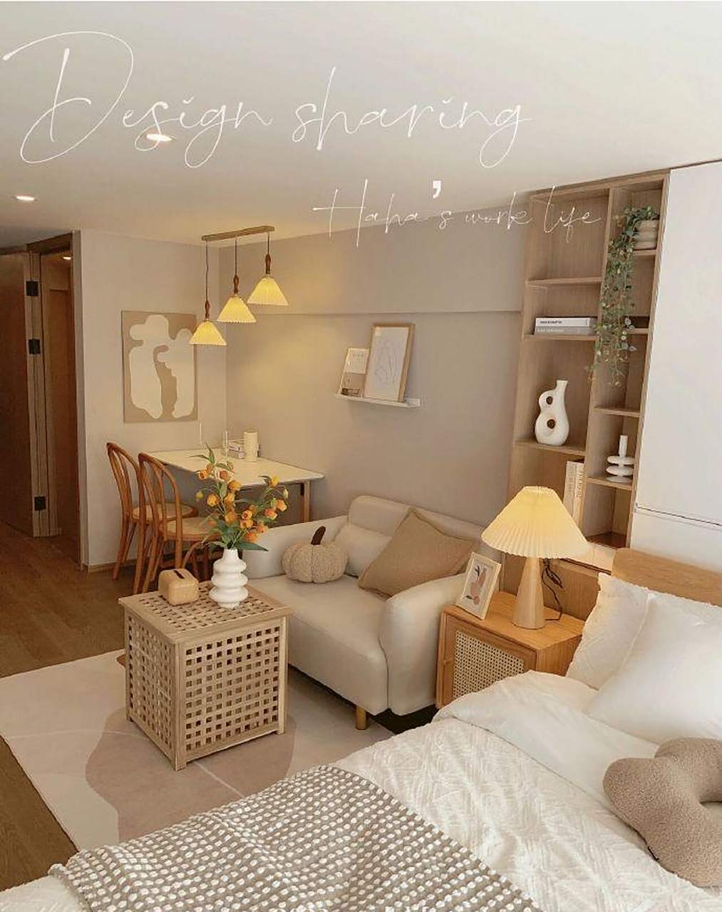 简简单单的避风小窝,20平米原木风小公寓 家居丨装修丨案例丨好物丨