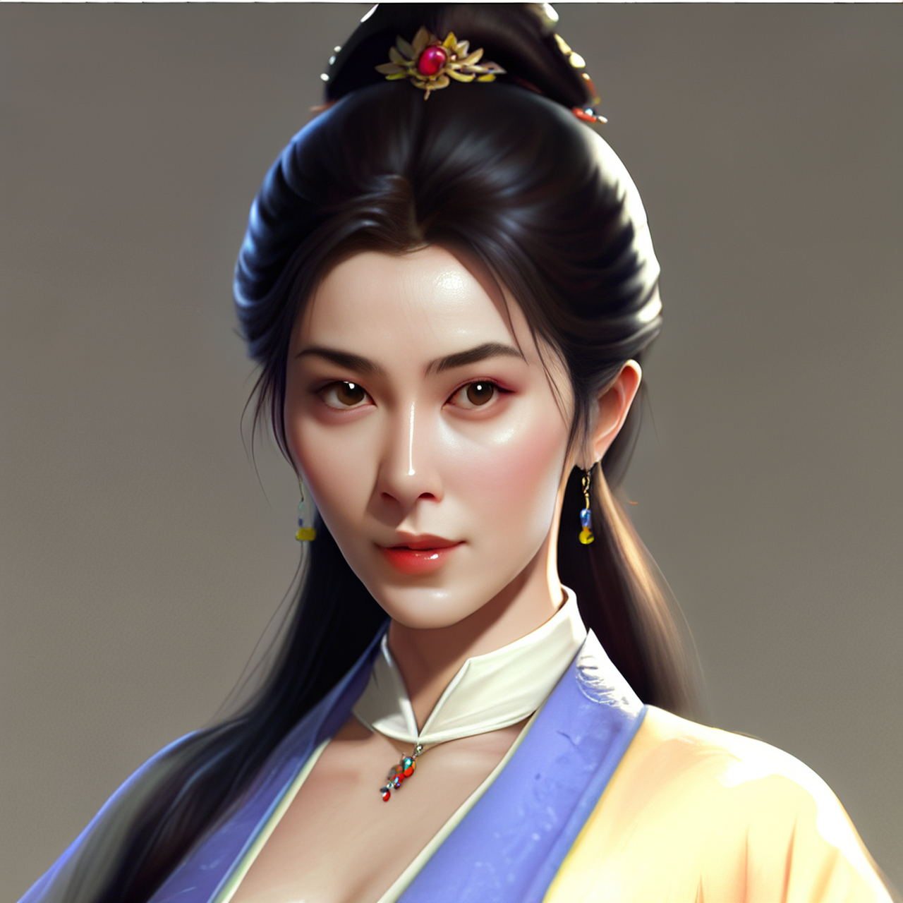 风沈腰何束,霜潘鬓谩皤.清新,宁静,恬静#百度ai绘图黑科技