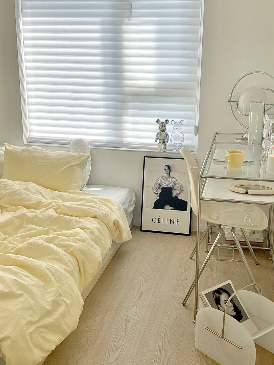 甜味少女卧室布置  ins风奶油卧室改造～ 小房间换了新布局 把我的