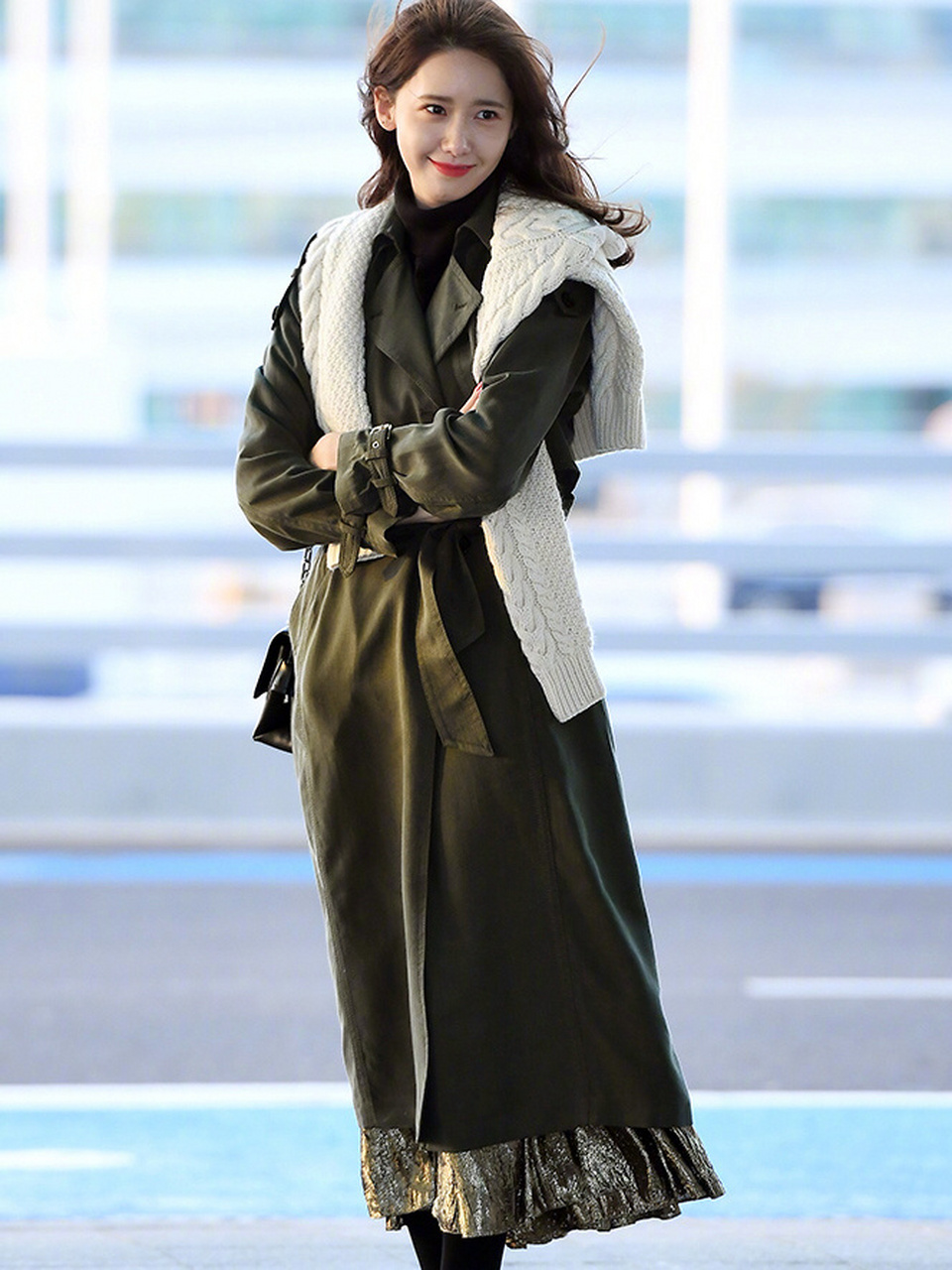 穿搭示范 林允儿机场私服穿搭分享 允儿站在哪里哪里就是绝美的风景啊