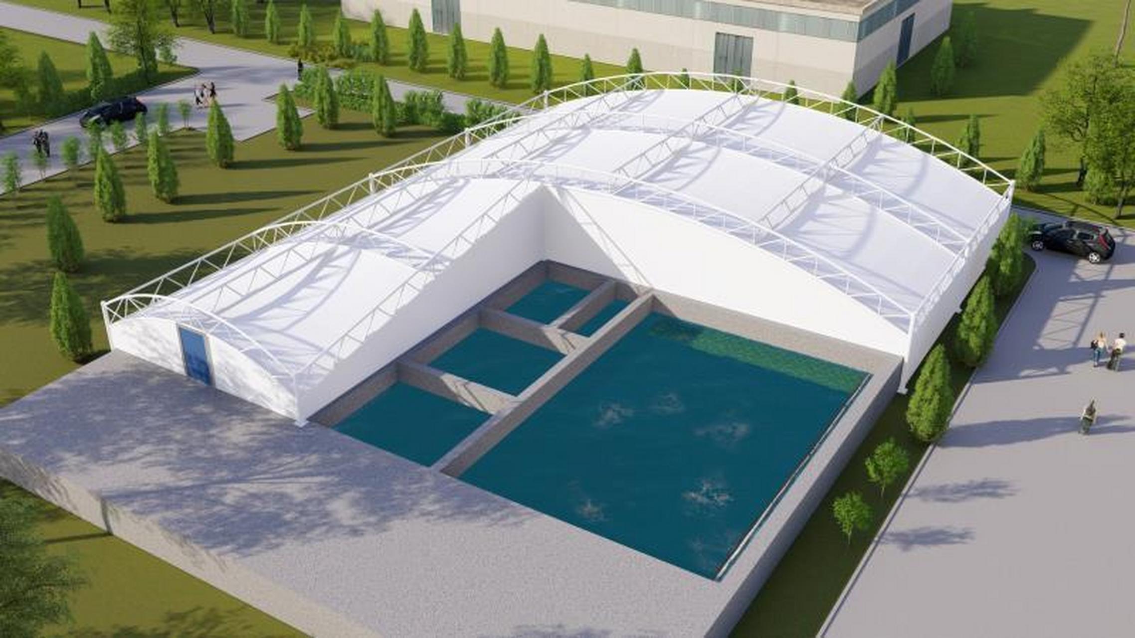 污水池加盖反吊膜是一种创新的污水池加盖工艺,它不仅具有优越的密封