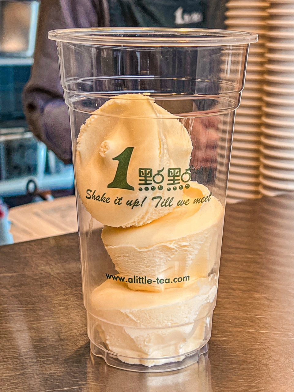 请相信我这杯绝对是一点点天花板冰淇淋红茶十少冰十3分糖十波霸十冻