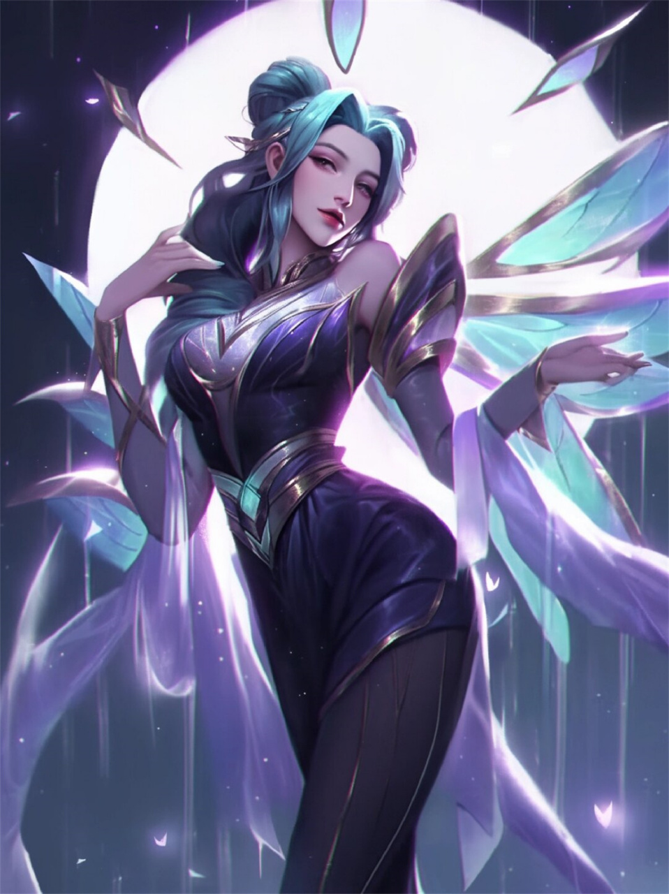 英雄联盟戴安娜  皎月女神·黛安娜是moba竞技网游《英雄联盟》中的