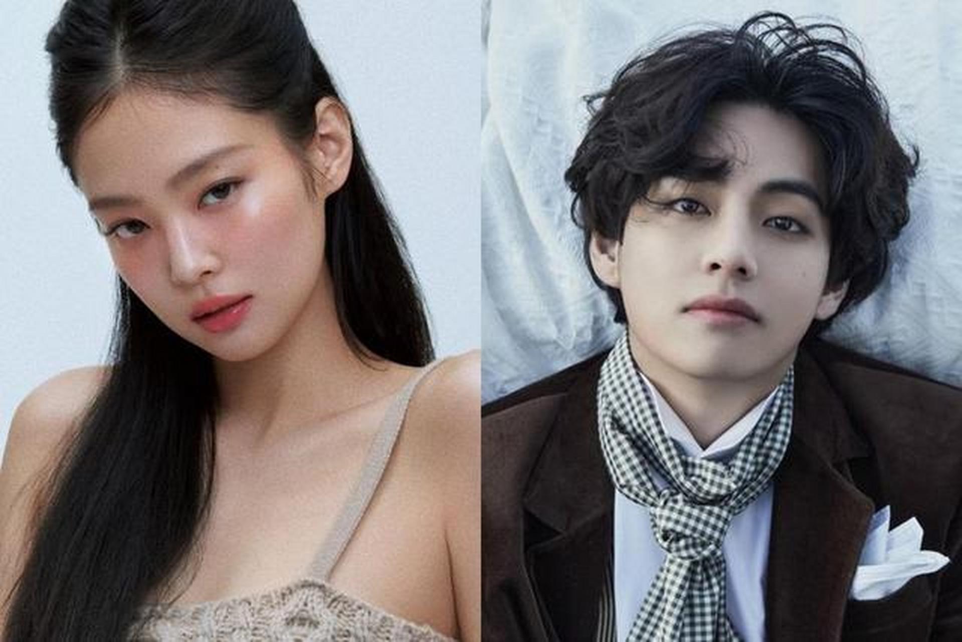 金泰亨jennie街头牵手# #明星娱情