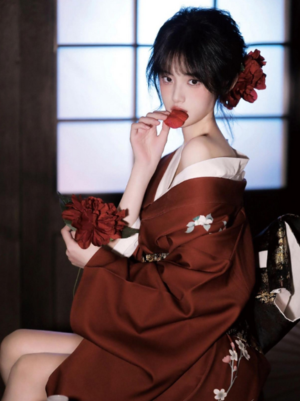 和服风格|清冷感日系美女写真