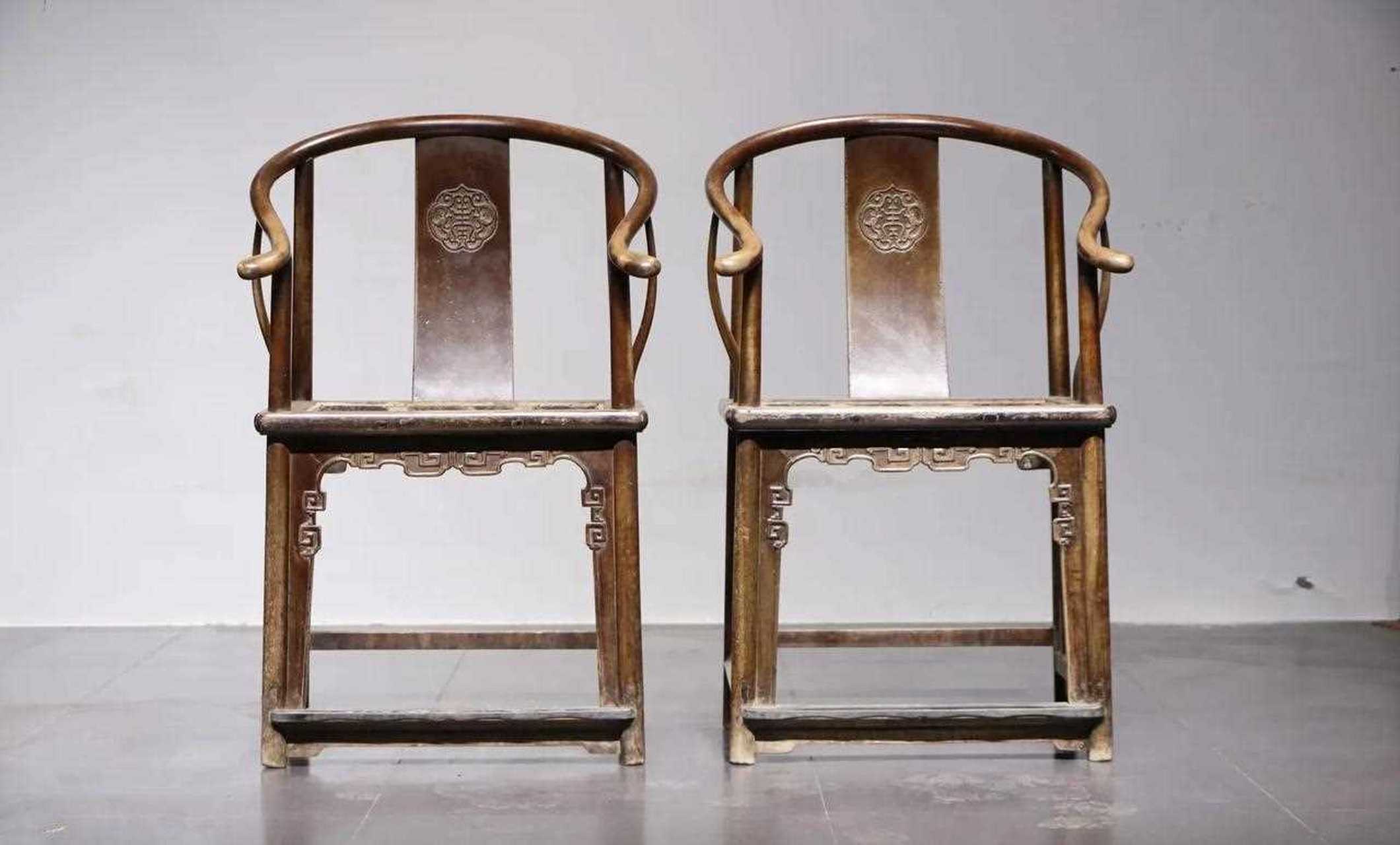 楠木圈椅【软屉】;圈椅是明代家具中最为经典的制作.