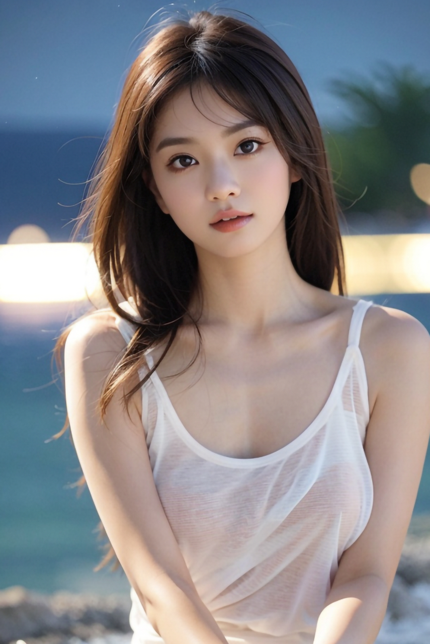 时尚气质长发美女写真图集分享#美女# #养眼美女# #ai美女