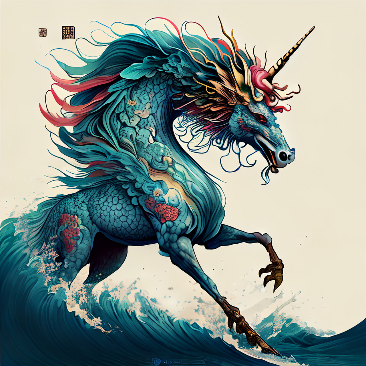 威名传瀚海,功烈上麒麟.闲适,开阔,朦胧#百度文心一言来了