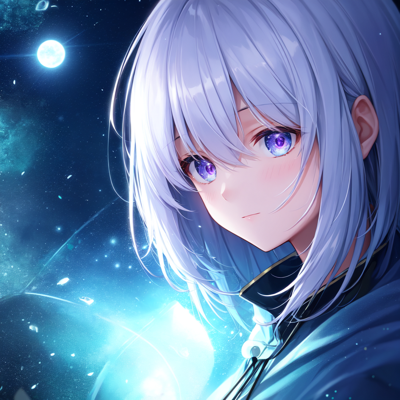 我用ai画了一组二次元夏日少女头像,呈现出一种可爱,清新,阳光的形象