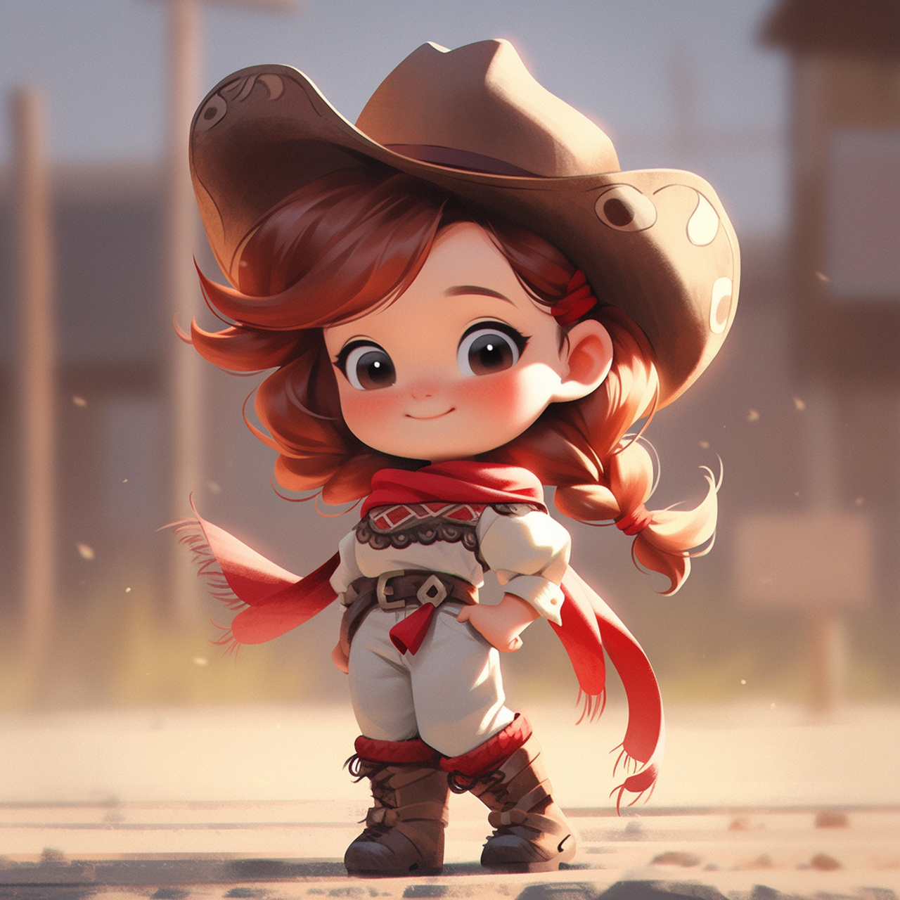 这是一个温馨的世界,暖暖的配色,可爱纯真的卡通人物!#ai艺术季