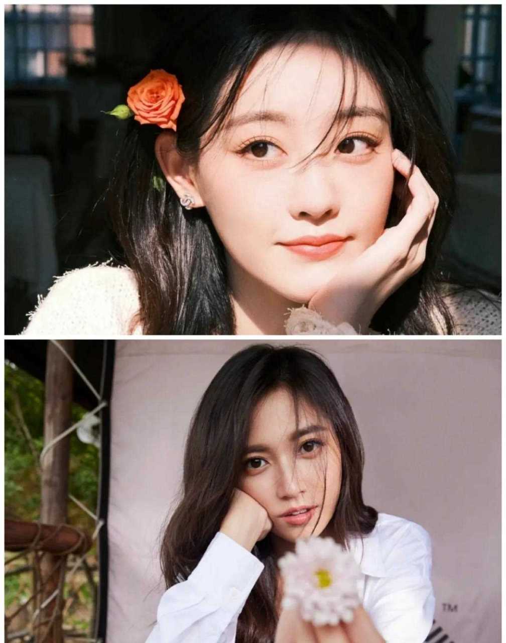 原来美女都喜欢用花当道具啊,虽然花美但是人更美,陈钰琪和祝绪丹两个
