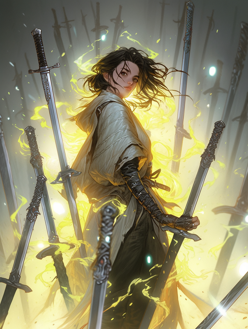 万剑归宗,我的剑只听我一人指挥#ai绘画