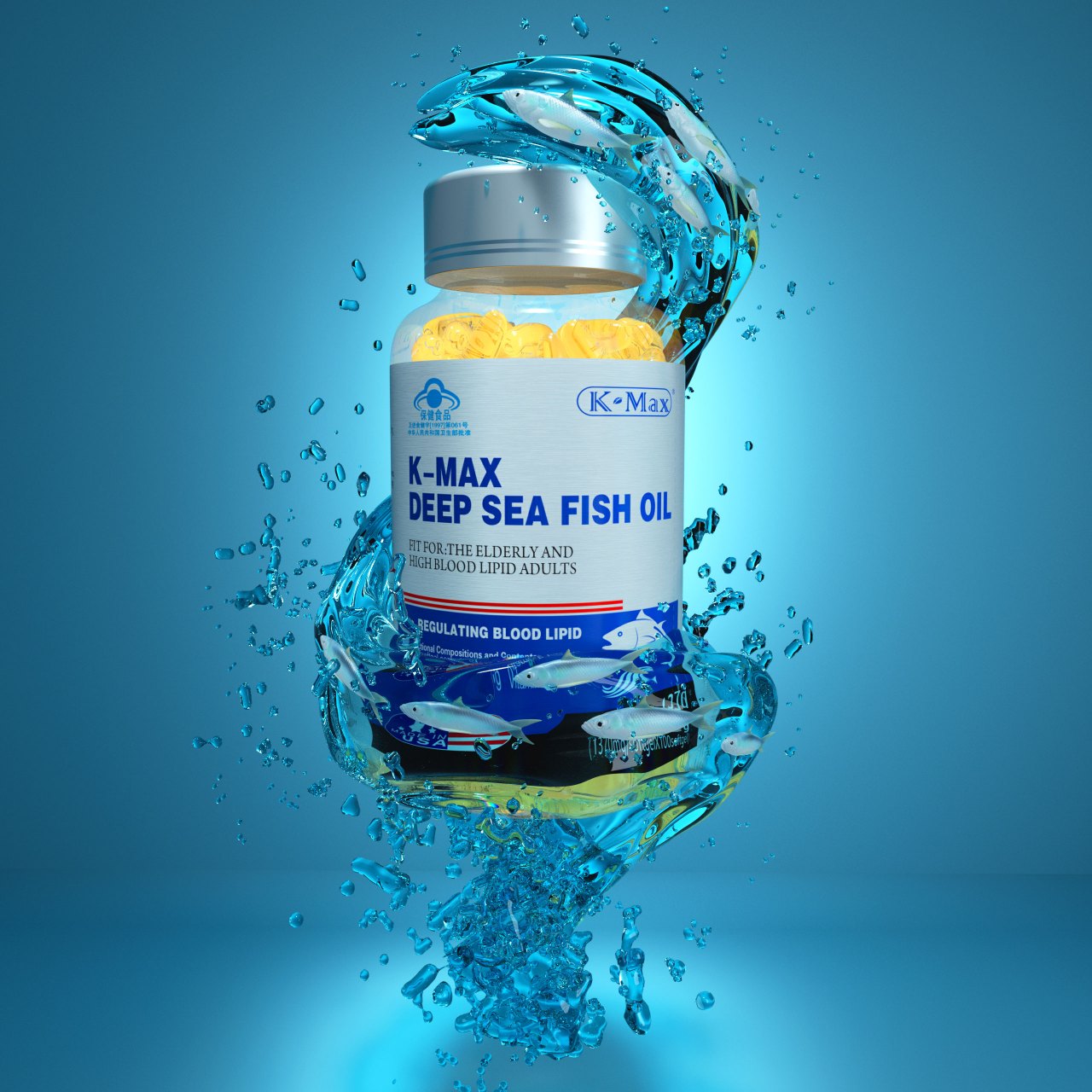 康麦斯深海鱼油, 来自海洋的馈赠, 呵护心脑血管健康!