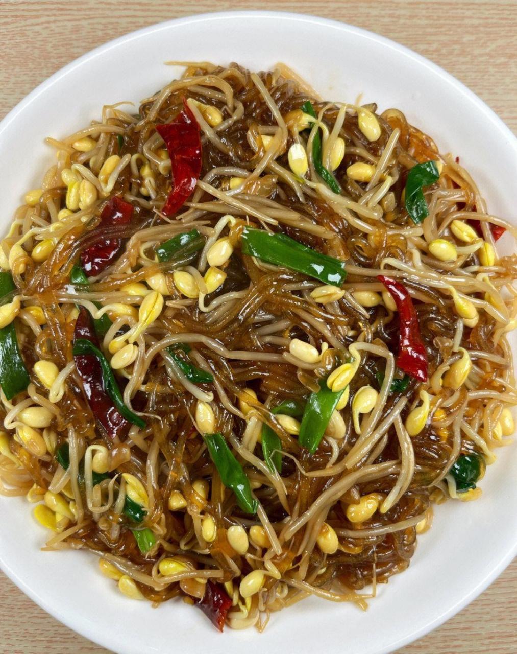 豆芽炒粉丝!简单美味!你吃过吗