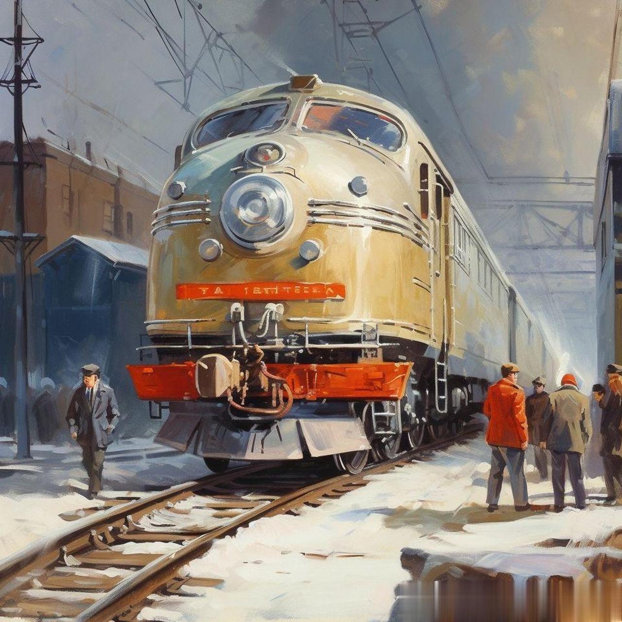 mj ai:50年代苏联火车头,作者vladimir shmoylov