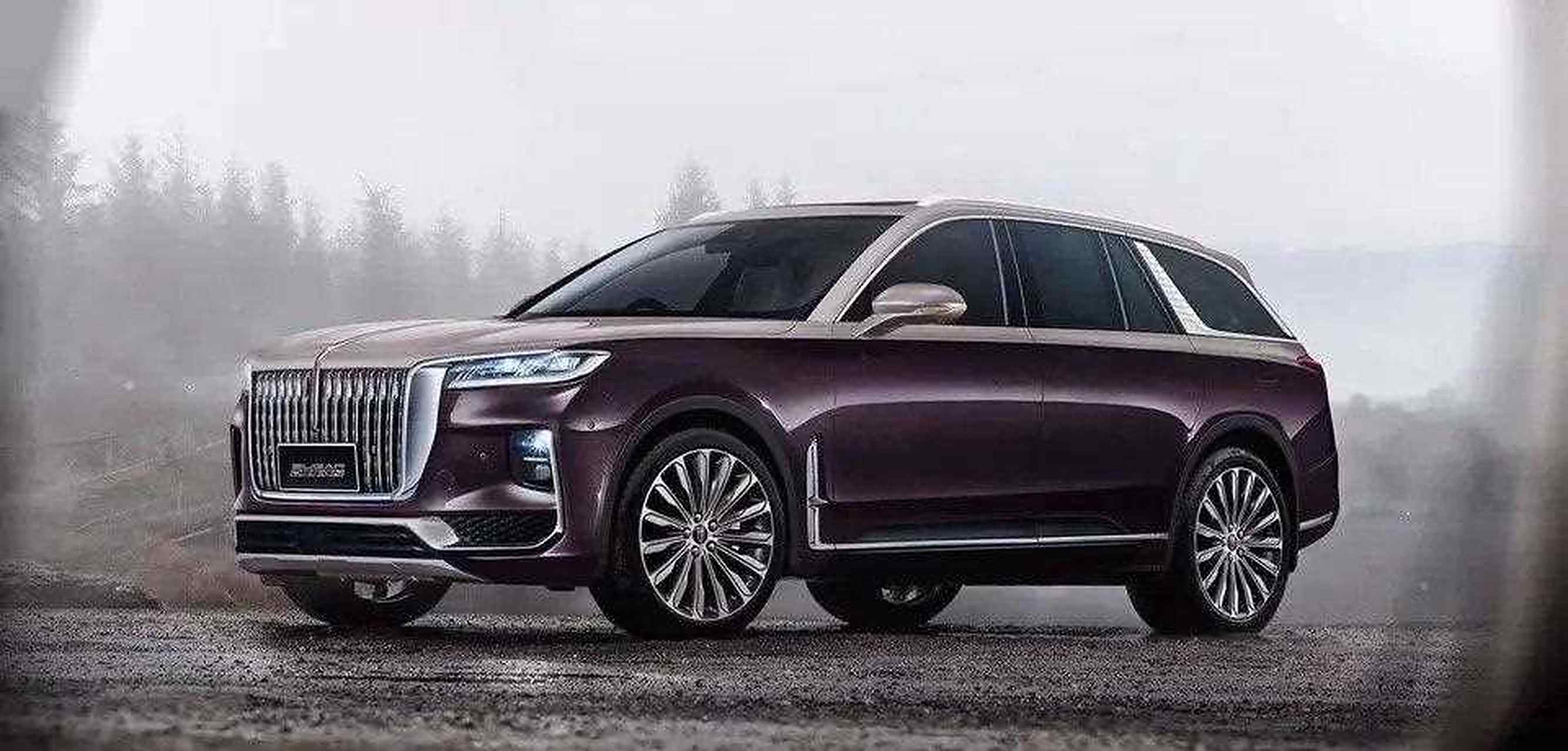 【或命名为hs9,红旗全新suv e115谍照图曝光】红旗e115量产版车型的