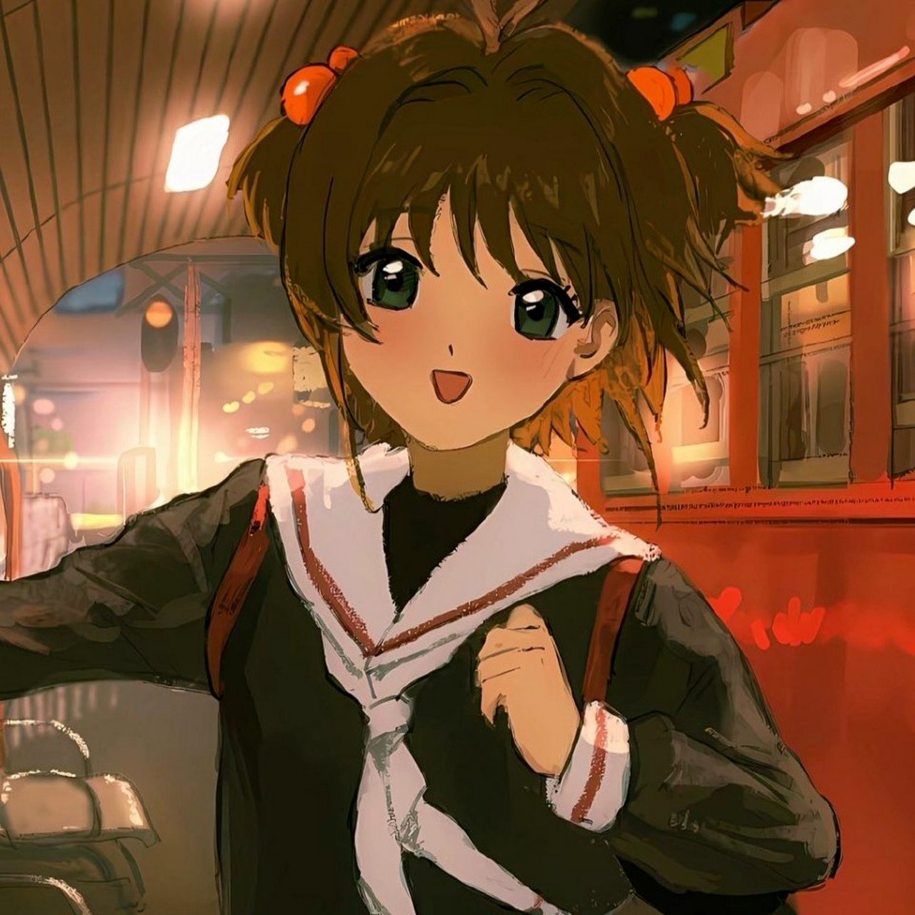 动漫女生头像  "爱像石子落在雪山的尖,攀爬上去要汇聚一整个春天.